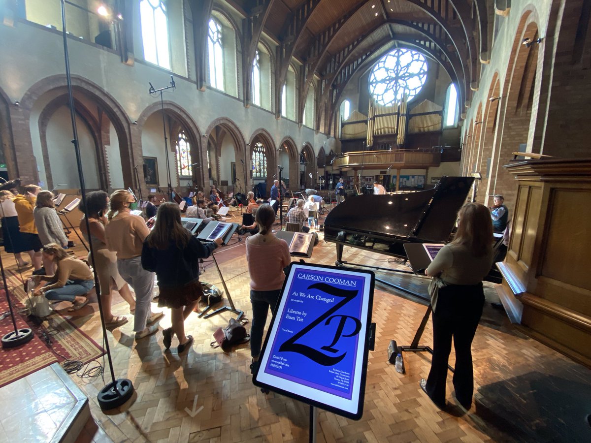 Day 2 of recording <a href="/carsoncooman/">Carson Cooman</a> 's new oratorio, 'As We Are Changed' with <a href="/mozartplayers/">London Mozart Players</a> St. Barnabas Ealing <a href="/Barnabites/">St Barnabas Ealing</a>