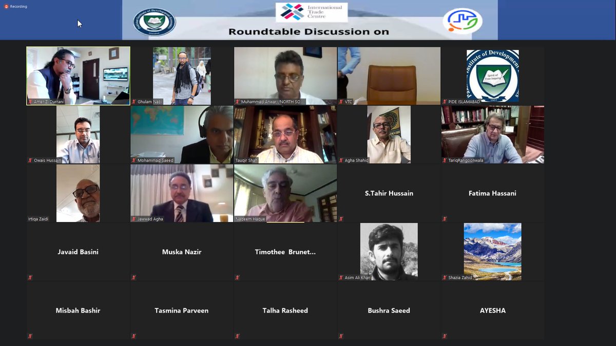 PIDEpk's tweet photo. #PIDERoundtable on #PakTrade 
Roundtable Discussion "Facilitating Pakistan's Trade: TFA &amp; National Trade Facilitation Bodies- The Pakistan NTTFC" is happening now

Join us Live 🔴https://t.co/JgjmrTd4pK

#PIDEIdeas  #TradePIDE

@nadeemhaque @durre_nayab_ @D_AMERZ @ITCnews https://t.co/dMYIjhLOwI