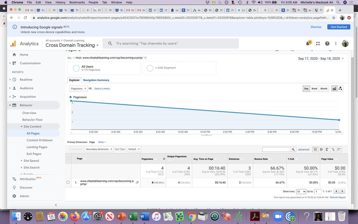 michellecheetah's tweet photo. anyone have experience with @Taboola?  They claim 121 people have gone to this web page but google analytics only shows 4 hits during the same time frame.  #taboolaBS https://t.co/RGe29ojZ00
