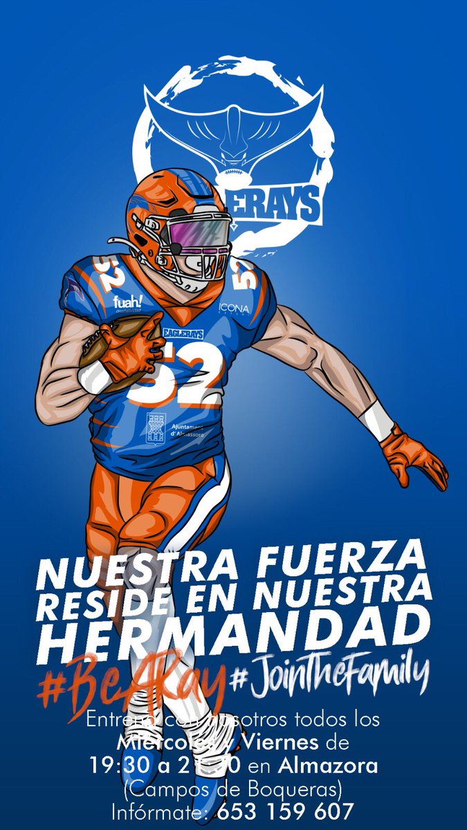 Superaremos lo que nos echen, porque de eso va este deporte, de dar el máximo, de hacer tu trabajo y de vivir la experiencia como una familia. Somos muy muy fuertes.

#bearay #jointhefamily #footballamericano #somofamilia #familiaeaglerays #futbolamericano

<a href="/SpainSFL/">SpanishFootballLeague</a> @dk_sfl