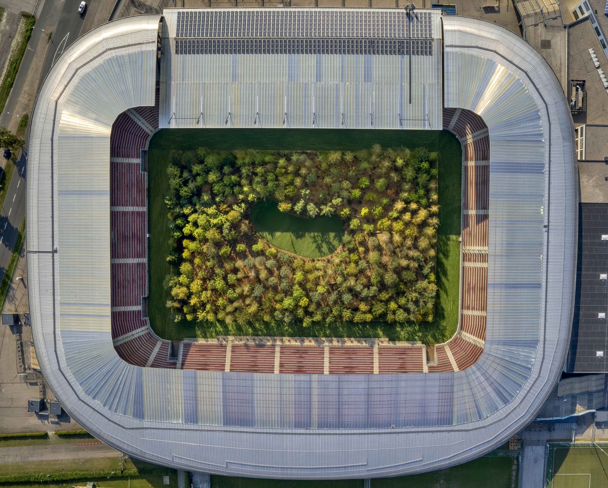 WienWanderers's tweet photo. Can't wait for our first official home game tomorrow in the DSG vs Teco 7 - Aerial photo of our stadium taken by #Trump #Austria #forrestcities #hobbits https://t.co/4BffVlxVKV
