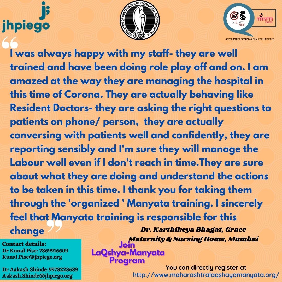 Tanushreesh90's tweet photo. While you are working hard, it feels nice to have some feedback &amp; encouraging words from happy clients &amp; feel appreciated  🙏 . Read what a doctor  who benefited from #manyata has to say about the program @FOGSIHQ @MSDforMothers @Manyata4Mothers https://t.co/AVn6098qqs