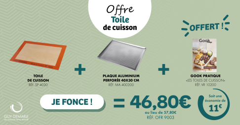 cuisinepinup's tweet photo. Profitez vite de l'Offre toile de cuisson 😍
Équipez-vous de notre incontournable #toiledecuisson et d'une plaque perforée en aluminium, et recevez notre Gook pratique toile de cuisson gratuitement, soit une... #guydemarle https://t.co/38IAaVRAcn https://t.co/4vkn8ORvHg