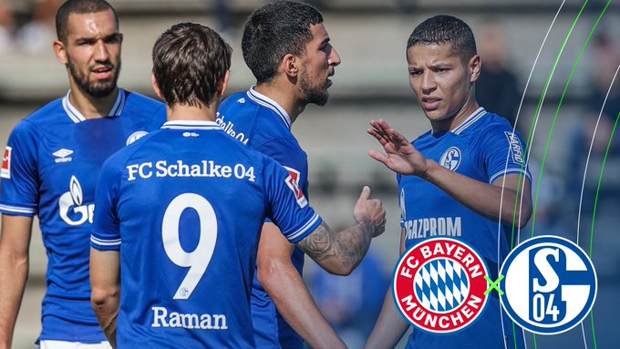 Good luck to my beloved FC SCHALKE 04 as it plays at FC Bayern Munich later today in German #Bundesliga action! Go ROYAL BLUES, beat the Bavarians and start the season off correctly! We'll be cheering our HEARTS out for you! #S04 #FCBS04 #RoyalBluePride #SoccerIsLife #ESPN https://t.co/HaVBMNz3bX