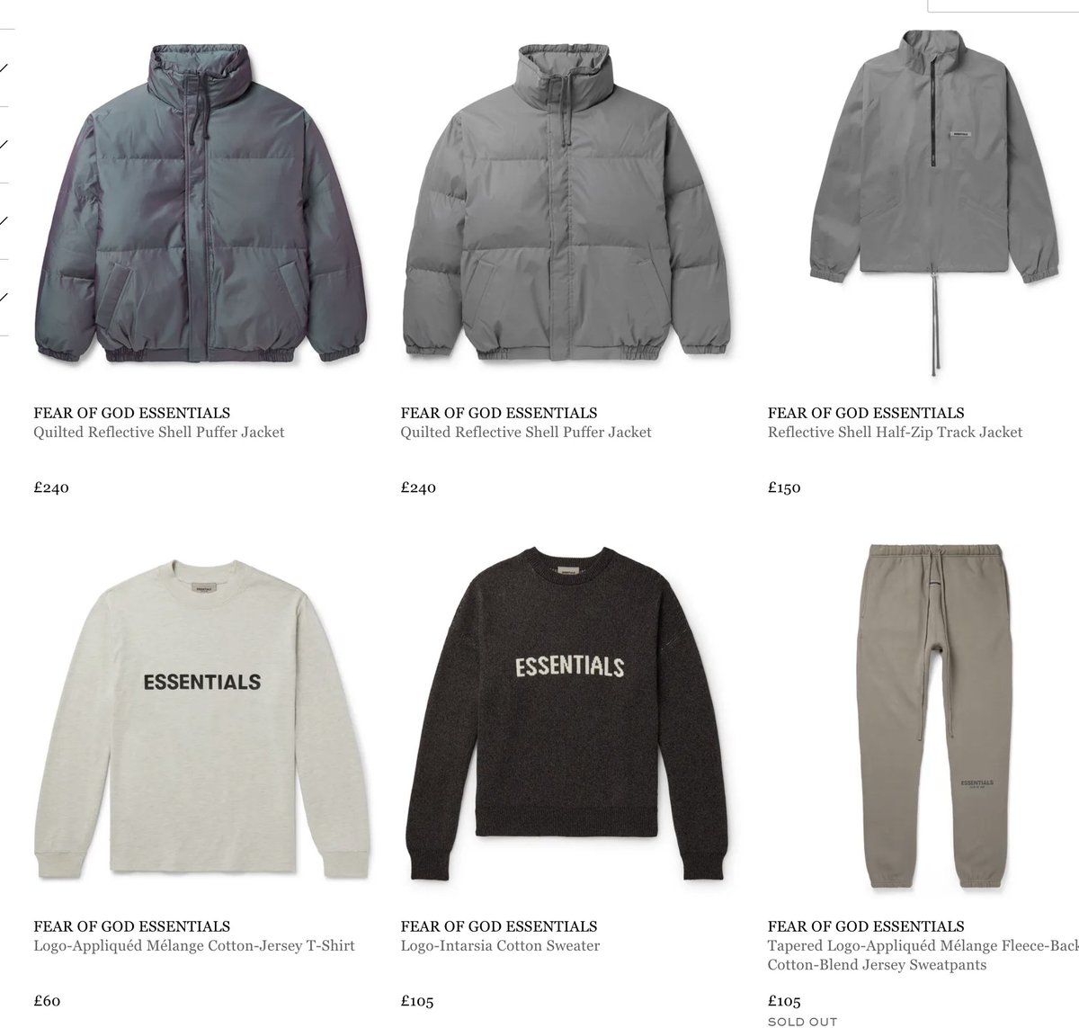 mr porter fear of god