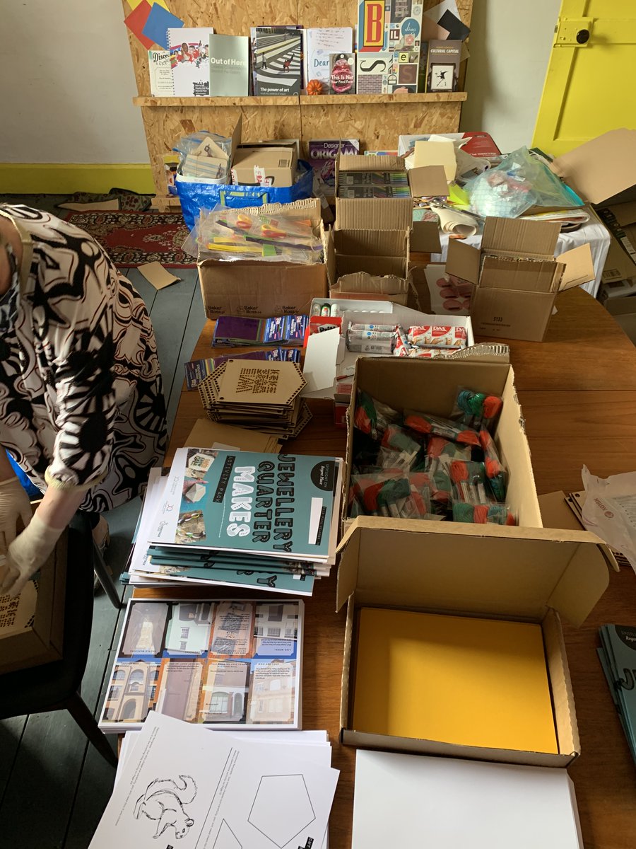 JQTHproject's tweet photo. Students at Brookfields Primary School were able to achieve #DiscoveratHome @ArtsAward whilst using #JQMakes activity packs (thanks @ArtsConnectWM!) ๐
They were full of fun JQ makes and the chance to learn about the work of @TinaFrancis15 @deborettecreat1 @frillyind ๐จ๐งต https://t.co/cbUDgxevdW