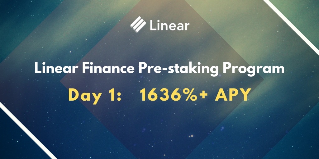 LinearFinance's tweet photo. 🔥🔥Pre-staking Program successfully launched with 1638%+ APY for Day 1 Stakers!🔥🔥

Video on how to use the Staking Platform: https://t.co/yr2ggI5llA

Medium Article for more information such as common errors and solutions: https://t.co/yqn3xaShYk

#LinearFinance $LINA #Staking https://t.co/nCsqKVhw5t