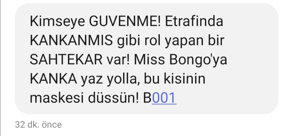 Kim bu oç çabuk kendini belli etsin.