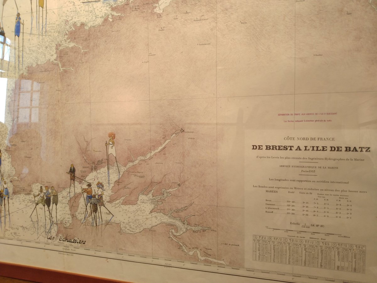 AntonRoublard's tweet photo. "Détours de carte" par Pierre Le Den à voir jusqu'à demain au château de Caslou à Redon ! De la malice et de la sensibilité qui s'appuie avec talent sur les éléments cartographiques et nous plonge dans les détails.  #redon #redonagglomeration #cartosensible https://t.co/2WKpVA8Dsf
