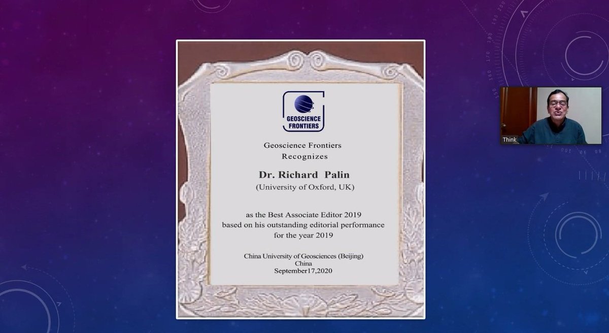 c_mottram's tweet photo. Thank you @GeosciFrontiers for awarding me the prize for best 2019 paper, congratulations to the other winners @richardmpalin @travelinggeolog and for having a fantastic #openaccess journal. https://t.co/o8DhoA3C6e