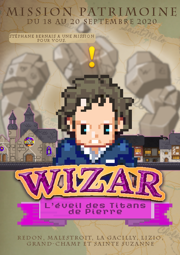 Les journées du patrimoine c'est ce weekend ! 
Un monde légendaire d'aventure vous attend avec Stéphane Bernais (;) <a href="/bernstephane/">Stéphane Bern</a> )

Téléchargez votre mission dès maintenant ici -> bit.ly/2GbgHV6

#Bretagne #Morbihan #patrimoine #pixelart #RETROGAMING #découvrirautrement