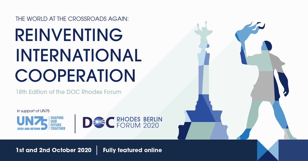 OSCE_Academy's tweet image. On October 1 &amp;amp; 2, @OSCE_Academy will partner with @DOCResearchInst to host #RhodesForum2020, a platform where experts and policy makers from around the world will discuss the future of international cooperation. Check out the details at bit.ly/32OFfOe