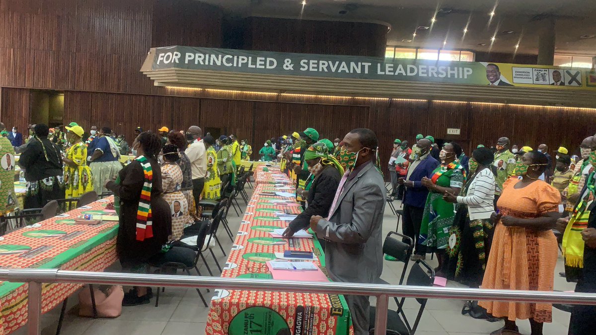 I deployed a soldier to the health ministry after nurses and doctors had gone on strike. Now they are back at work - @edmnangagwa addressing @ZANUPF_Official CC