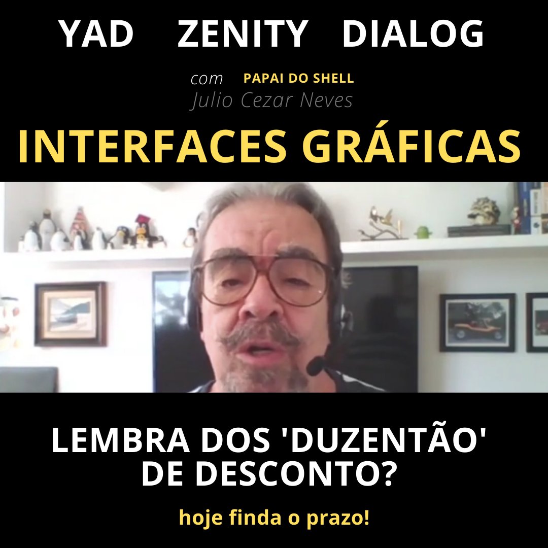 juliobash's tweet photo. Lembra dos "duzentão" de desconto? É só hoje!
https://t.co/fKSVbNSFNZ
#InterfacesGraficas #Shell #Shelllinux #linux https://t.co/wuJiC1BkpT