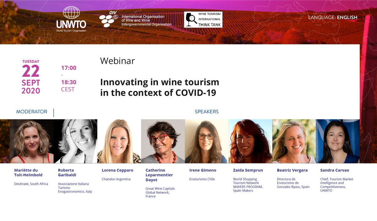 🍷Cheer with us to innovation in wine tourism!

And join our webinar❗️ As enotourism becomes increasingly popular, we will explore how innovation can help it fully seize its potential to come back stronger for all visitors.

📆22 September 17.00 (CEST)
👉youtu.be/6ExTO0yijCE