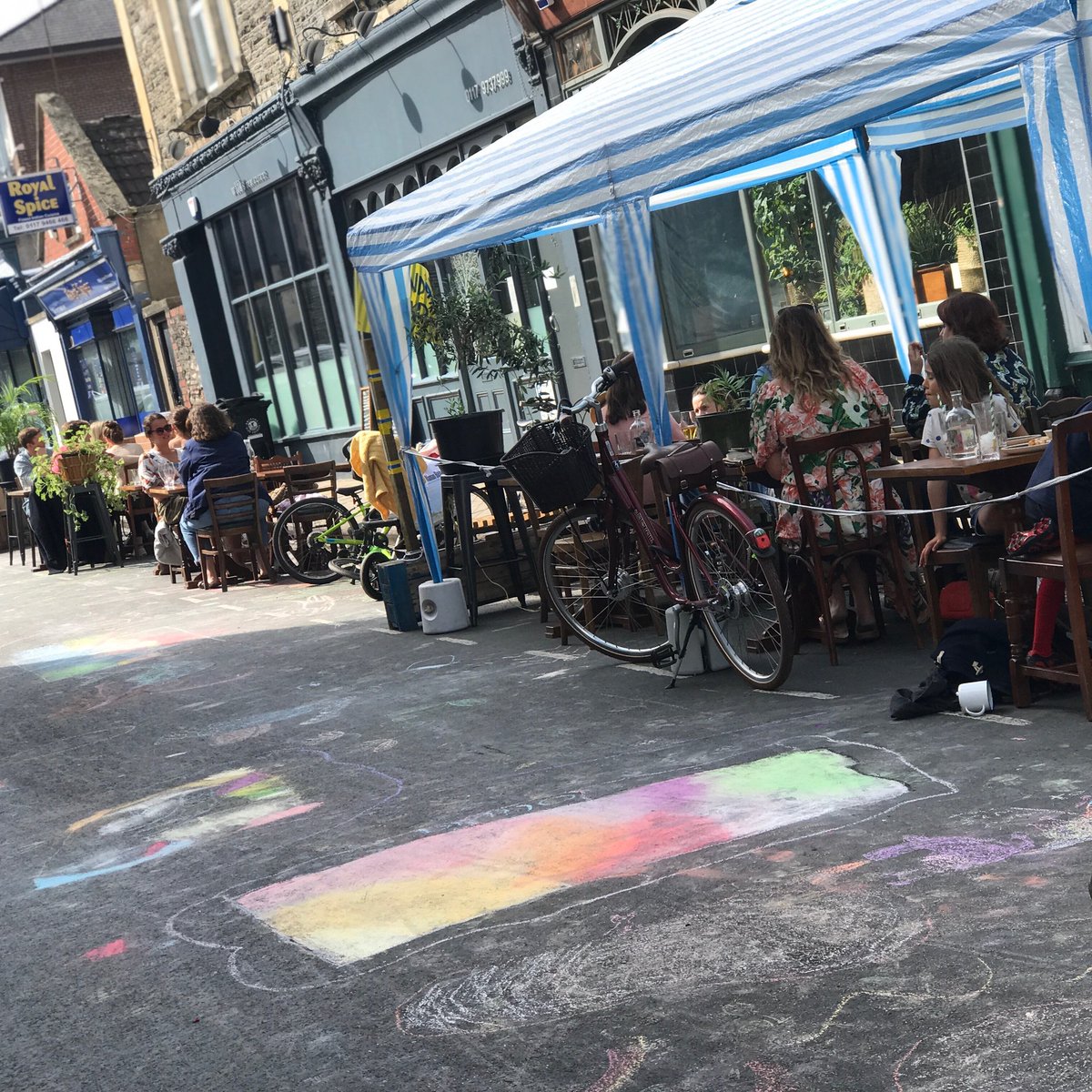 #Throwback to last Saturday on Chandos Road. 
Open to eat outside again tonight, tomorrow, Monday &amp; Tuesday.
#liveableneighbourhoods #liveablebristol #liveablecity