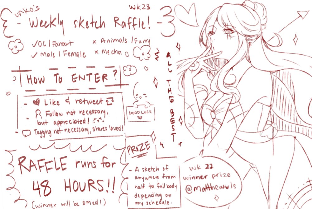 Unkot0's tweet photo. ✨Weekly Raffle #23 ✨

I am not sure if tweetdraw counts the quote retweets so pls retweet instead of quoting to join! 🥰

Ends in 48hrs; 20th Sep
- RT and Like to join
- Follow appreciated! 

All the best!! 🥰🥰 #artraffle https://t.co/pR8zlrf1JA