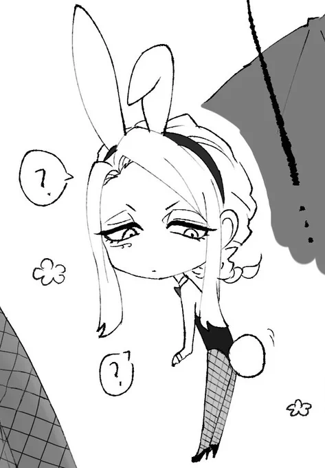 [らくがき] バニーrkgk(網タイツver.)
お肌多めなんで見たい人用 - hanaru_20のポイピク
 https://t.co/nFYBQcqOTx 