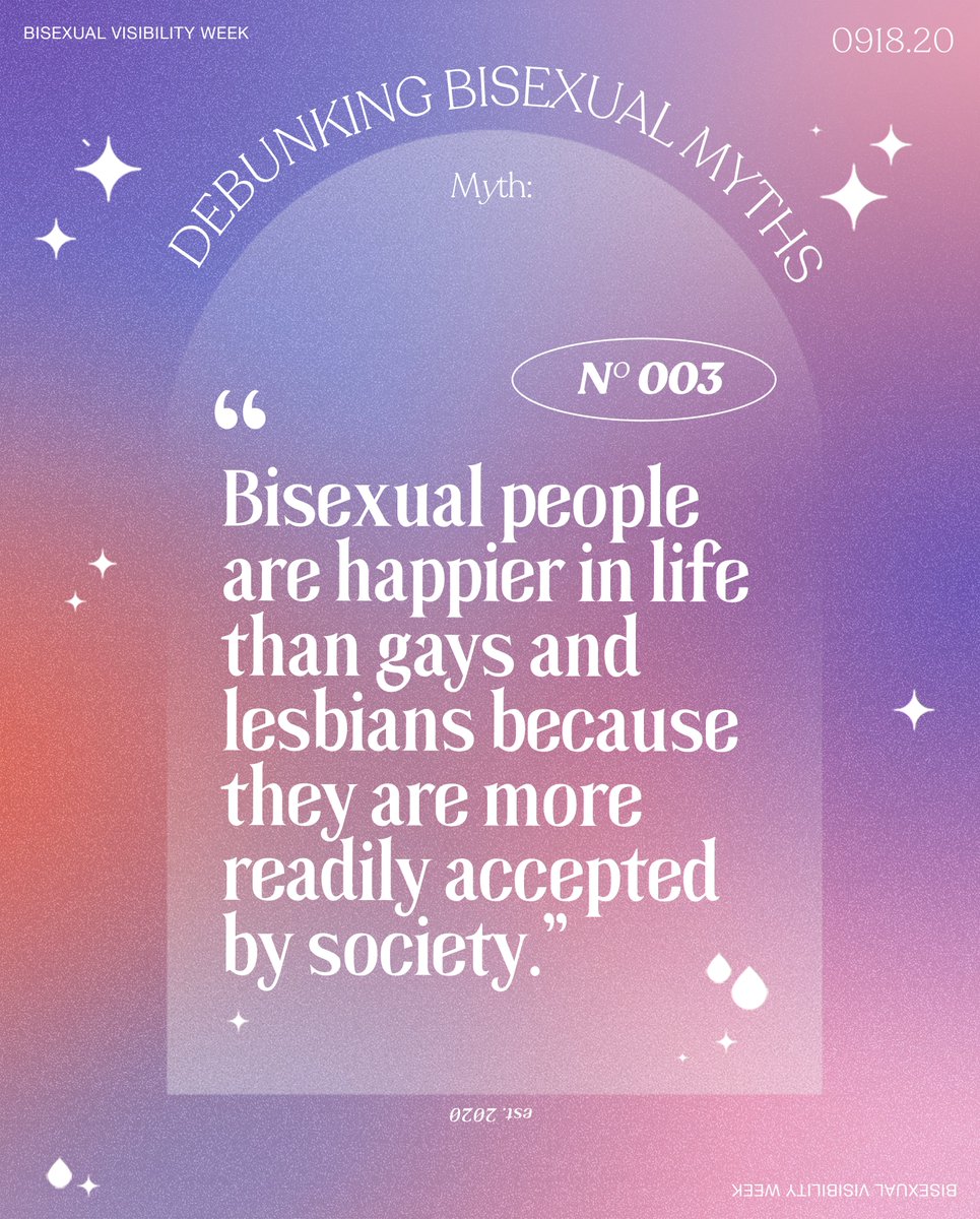 Here's the third fact for  #BiWeek!Stand bi for more facts  #NoToBiErasure