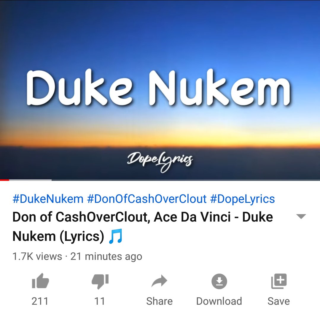 CashOverClout's tweet photo. Me &amp; my boy @MrSmartMouf just dropped the lyric video for "Duke Nukem" hit the link below and lmk if yall rockin with it

https://t.co/Ea1C9hpZyw

 💯🔥 #CashOverClout #Smartmouf https://t.co/KGyiTGe5ze