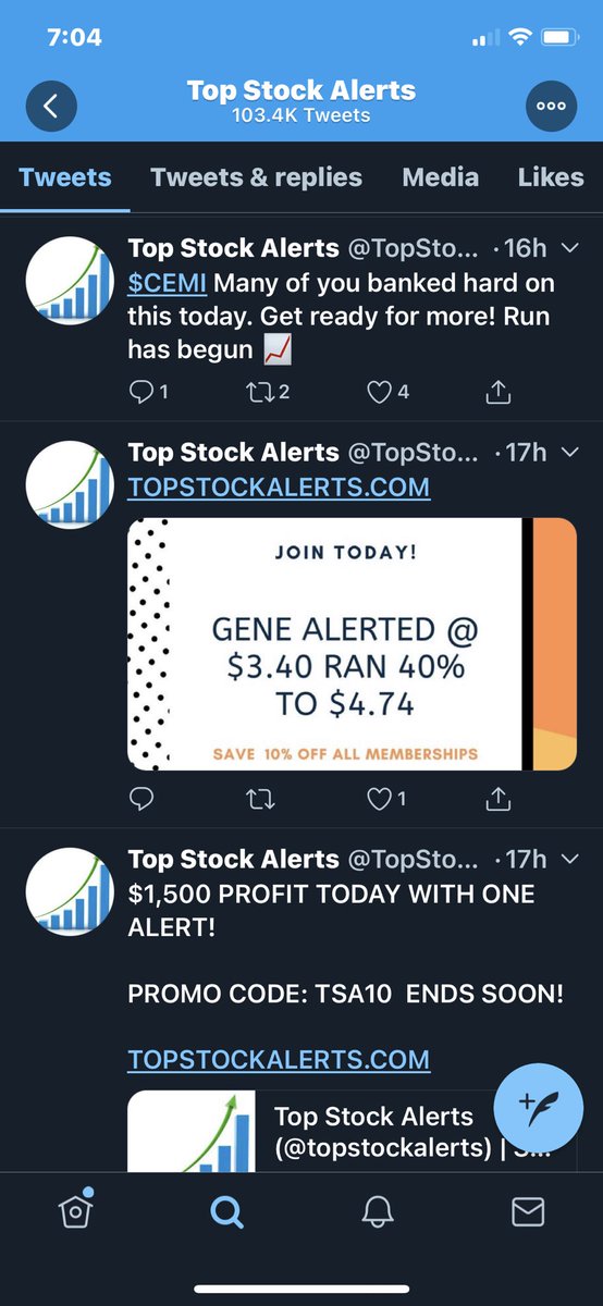 NotAlerts's tweet image. More #TopStockAlerts bullshit $GENE