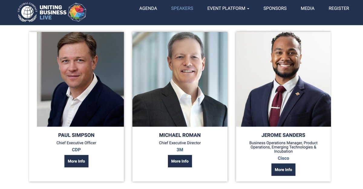 I am looking forward to speaking at the Global Impact Forum on September 22, 2020 as the UN <a href="/globalcompact/">UN Global Compact</a> brings the voice of business to the first-ever virtual #UNGA week. #GlobalGoals

Register now for #UnitingBusiness LIVE: registration.unglobalcompact.org/website/15648/…