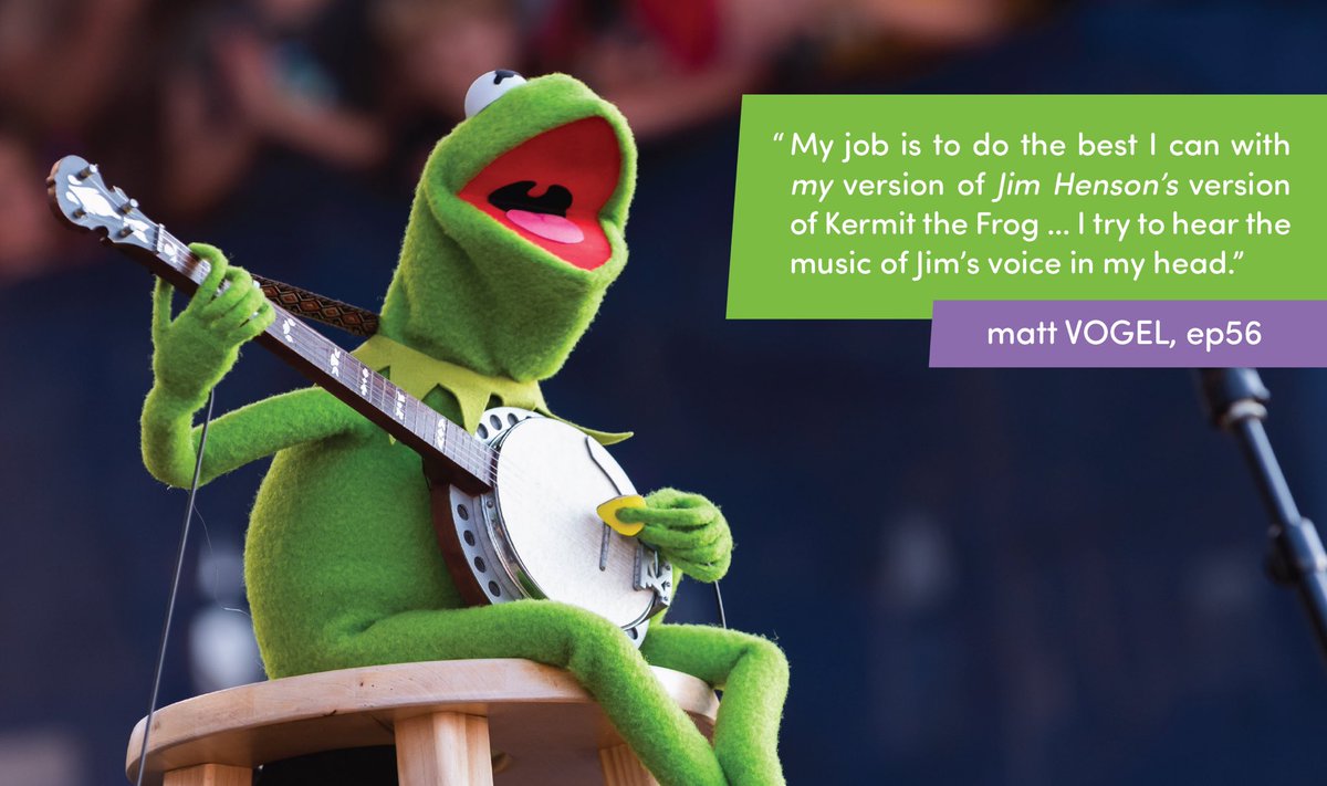 PuppetTearsPod's tweet photo. We all know it’s not easy bein’ green — which is why we were so fascinated to hear how @welcomemattv accesses the role of Kermit. Watch or listen at https://t.co/s9D3liqnUE 🐸🪕🌈 #PuppetTearsPod
.
.
#Muppets #Kermit #UncleDeadly #BelowTheFrame #BehindTheScenes #RainbowConnection https://t.co/p2CGKGzrkr