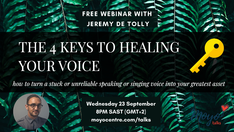 MoyoCentre's tweet photo. 🎶Do you want to learn to improve, empower and love your voice? Discover more this coming Wednesday about The 4 Keys To Healing Your Voice. - https://t.co/UONcchsWyW https://t.co/MgwuniIdk9