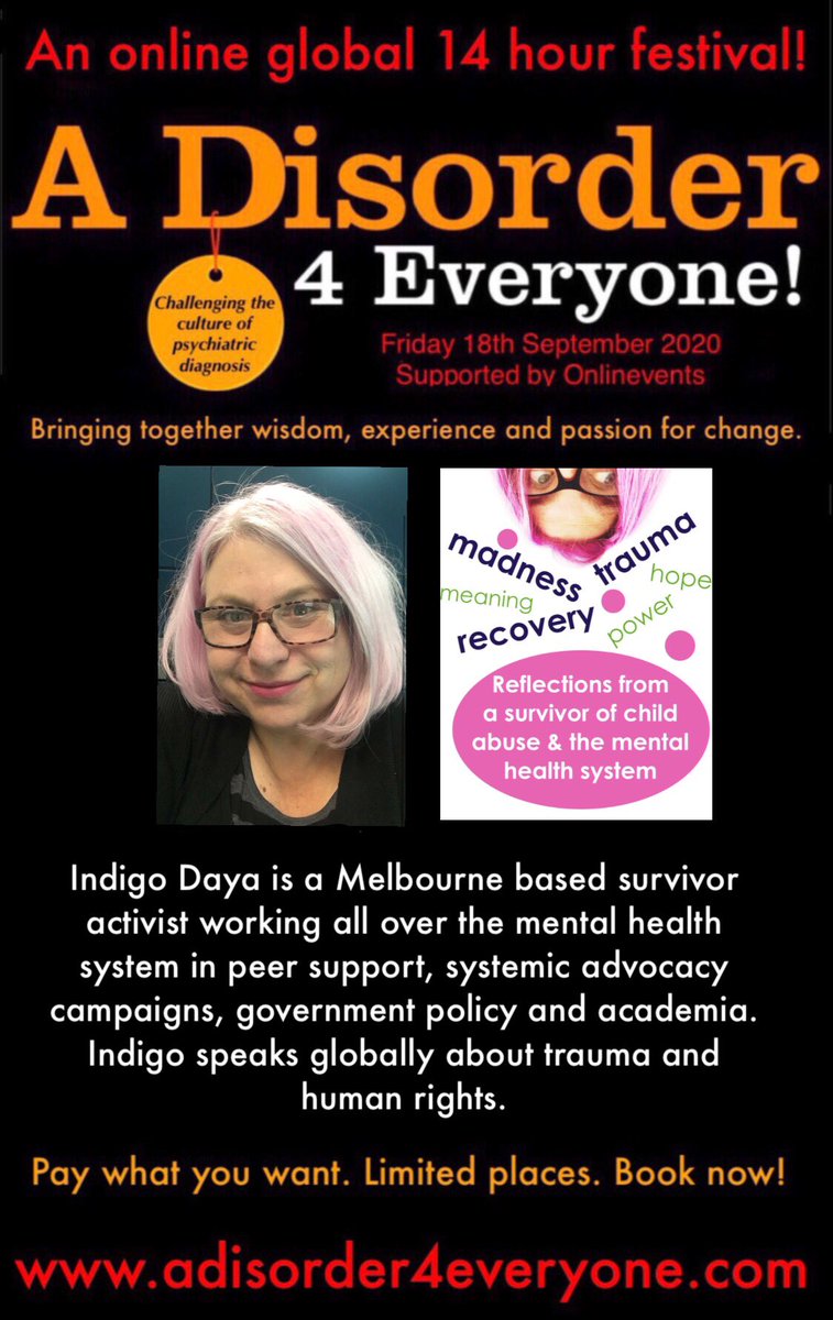 dropthedisorder's tweet photo. Welcome everyone at the #AD4Efestival  we are having such a powerful . Thanks to all the amazing contributors so far! @IndigoDaya @ReawakenA @ClinpsychLucy @peterkinderman @RuthEDixon @EmmyvanDeurzen @AkimaThomas @WomenandGirlsN you’re all incredible 🧡#adisorder4everyone https://t.co/RUjkH9G3l4