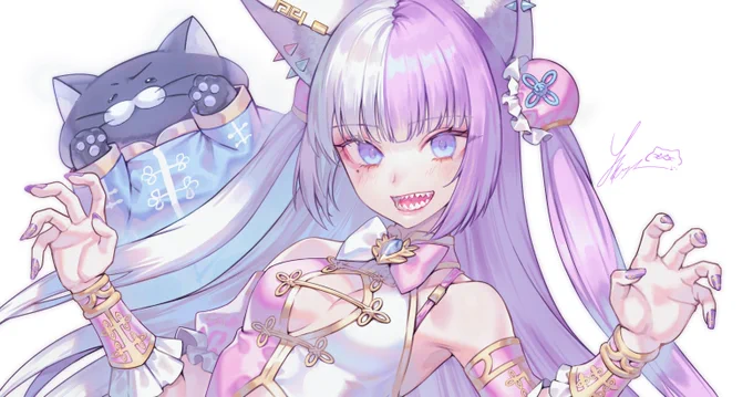 サテン生地チャイナ猫耳ツートンヘアーギザ歯泣きぼくろな絵を投稿しました^_^
https://t.co/fKwlknc6Fk 