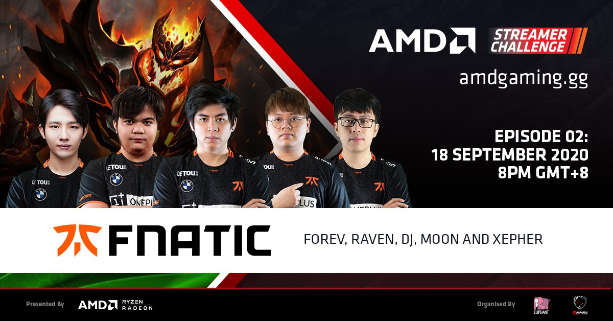 Head on over to AMDGAMING.GG to see the Dota 2 boys in action as they take part in their first AMD Streamer Challenge stream!