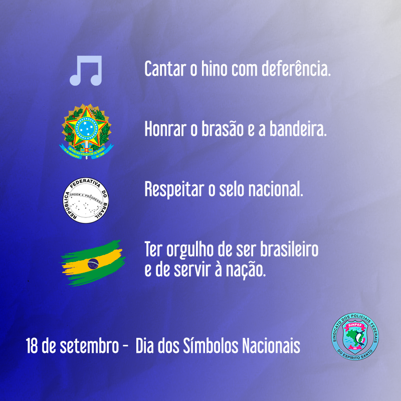 SINPEF_ES's tweet photo. Nossos peitos e nossos braços são muralhas do Brasil no trabalho por uma segurança pública eficiente. E é uma honra para nós agentes federais termos na farda um dos símbolos de nosso País. https://t.co/W6kAkLV8Kj