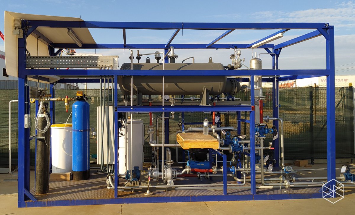 becsa_'s tweet photo. INDERTEC ultima los detalles para la ejecución de las últimas tareas del proyecto SOLPINVAP. Los elementos del sistema de generación de vapor se unen formando un skid modulable para optimizar su funcionamiento. 

#Energia  #Renovables  #INDERTEC #SIMETRIA @GVAavi
 #CSIN #SOLATOM https://t.co/tzX20J1Qor