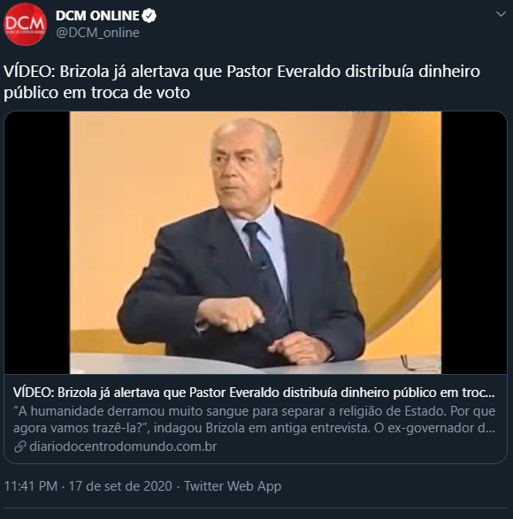 santos_raff's tweet photo. DCM capitalizando votos com Brizola para Benedita, se o PDT não se movimentar irá perder eleitorado no Rio. https://t.co/wKUfA2ltgs
