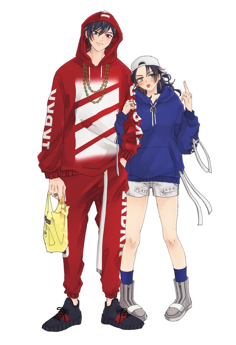 2 女体化 ガイドブック新衣装 兄ちゃんしか勝たん なじろちゃん と負ける ヨシムラ のイラスト