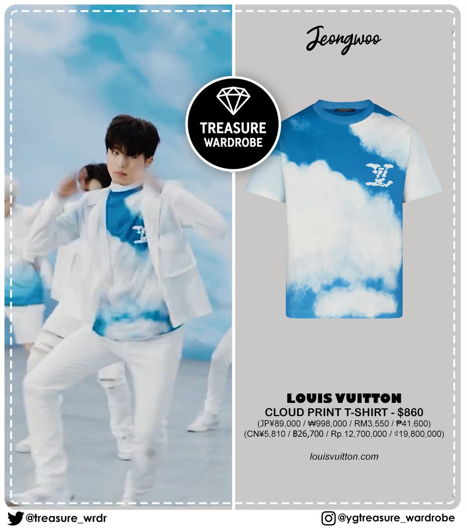 Louis Vuitton Louis Vuitton Cloud Print T-Shirt