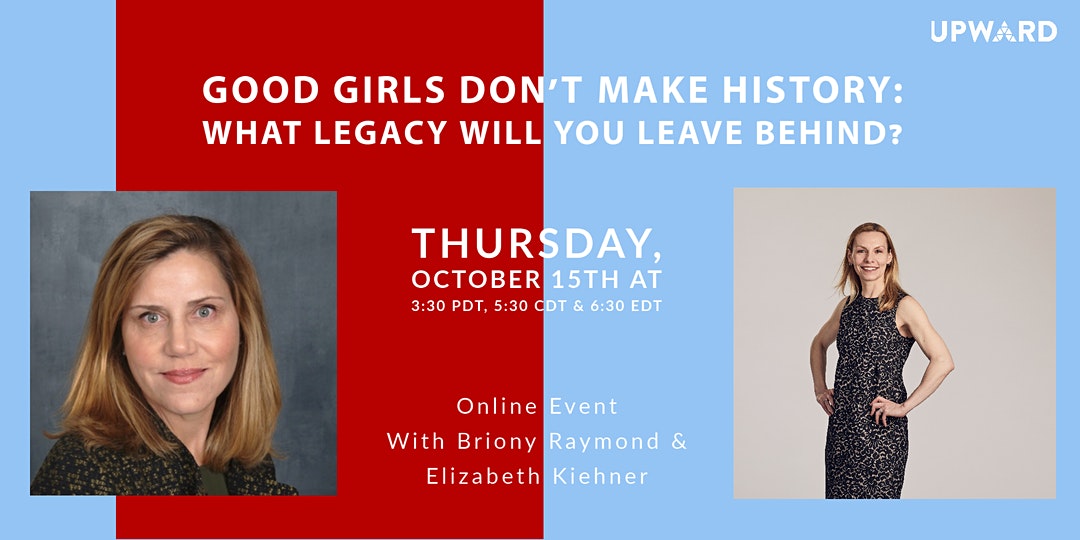 Join us Briony Raymond and Elizabeth Kiehner on October 15th to discuss their graphic novel "Good Girls Don't Make History"! Sign up now.  eventbrite.com/e/good-girls-d…