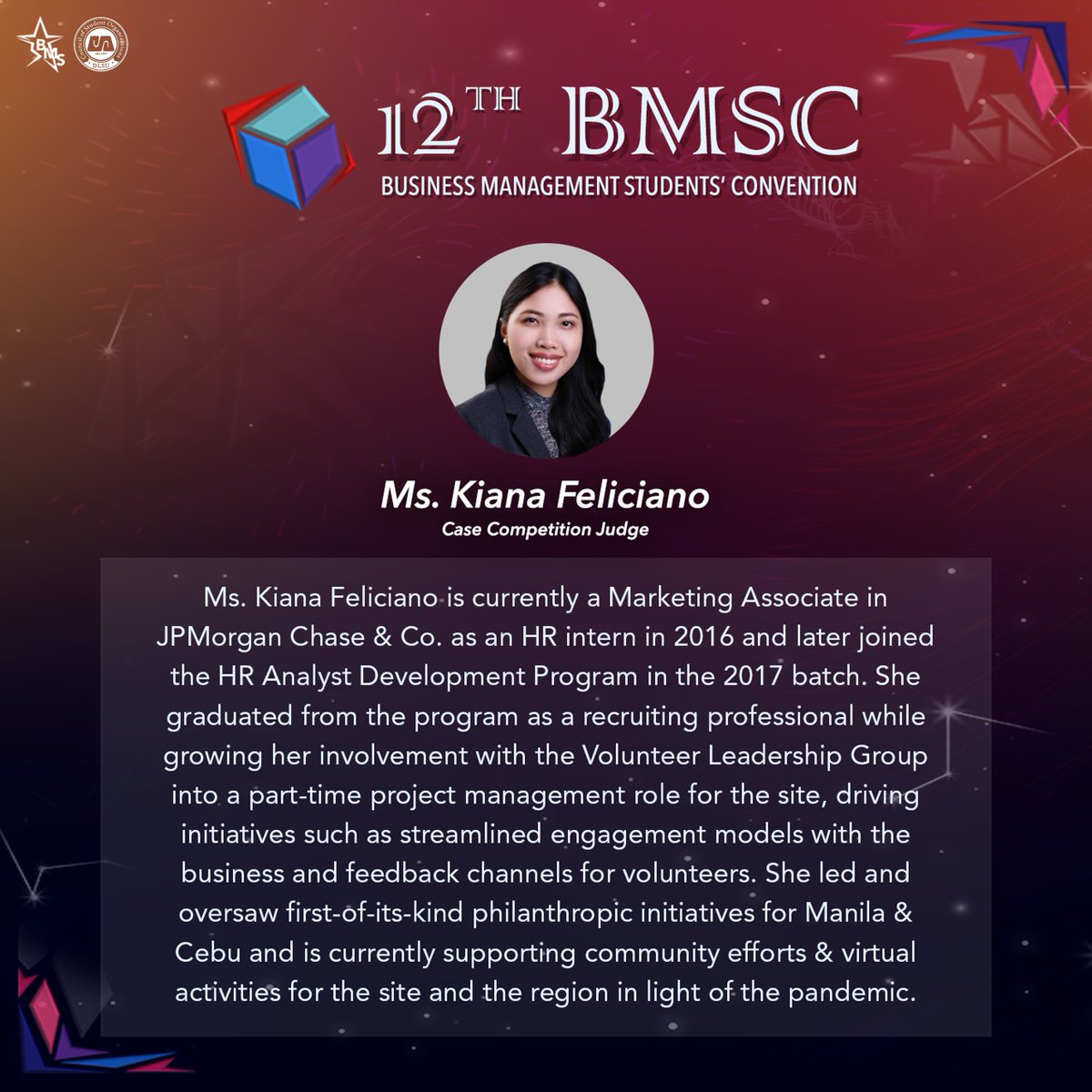 13thBMSC's tweet photo. We are proud to present this year's case competition judges, who are ready to see our finalists excelerate! 

Read more about them below. 

#12thBMSC
#ShiftWithExcelerate
#PostCrisisProgression https://t.co/MHrFWZFnDl