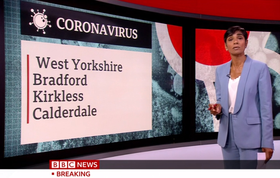 Jpjm1964's tweet image. I see from @BBCNews that #Kirkless is going into lockdown again! Close shave that, for a minute there thought it was going to be #kirklees ! #COVID19