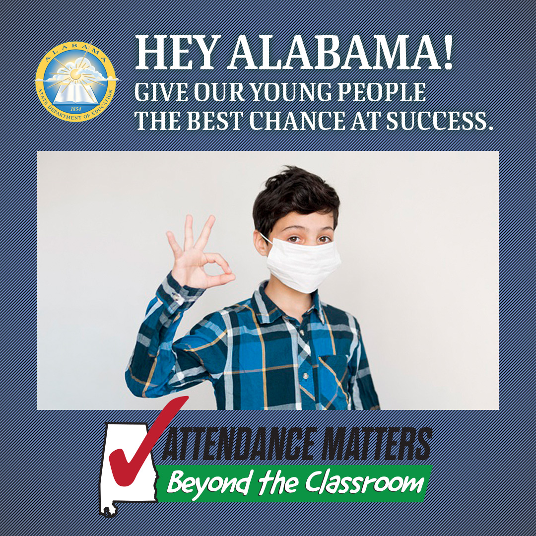 September is Attendance Awareness Month!  Absenteeism in the 1st month of school can predict poor attendance throughout the school year. Half the students who miss 2-4 days in Sept go on to miss nearly a month of school. #schooleveryday attendanceworks.org <a href="/AlabamaAchieves/">Alabama State Department of Education</a>