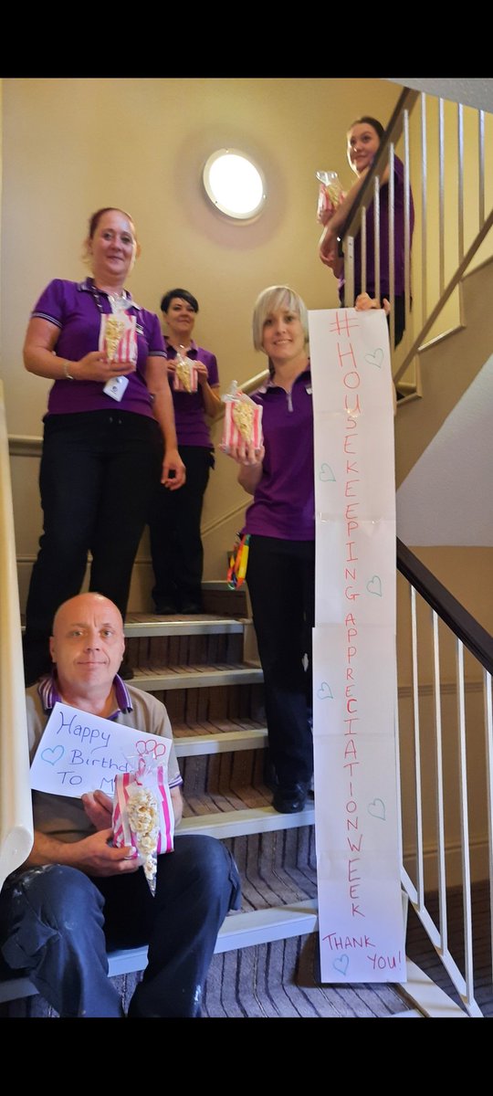 #housekeepingappreciationweek #letsappreciateall  amazing job you wonderful team members 👏 thank you soooo much for all that you do..we appreciate you, enjoy your treats 😍🍬 <a href="/hinsonyates47/">Tony Hinson Yates</a> <a href="/julia_diaper/">Julia Diaper 🌼</a> <a href="/LeicNW_PI/">Leic North West PI</a> happy birthday to our MTM 🎂🎈🎉