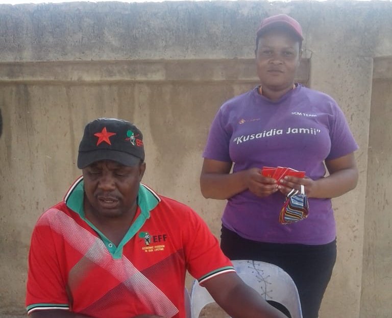 Ward 12 membership recruitment and renewal program underway at Phomolong, Tembisa.

#EFFMustRise