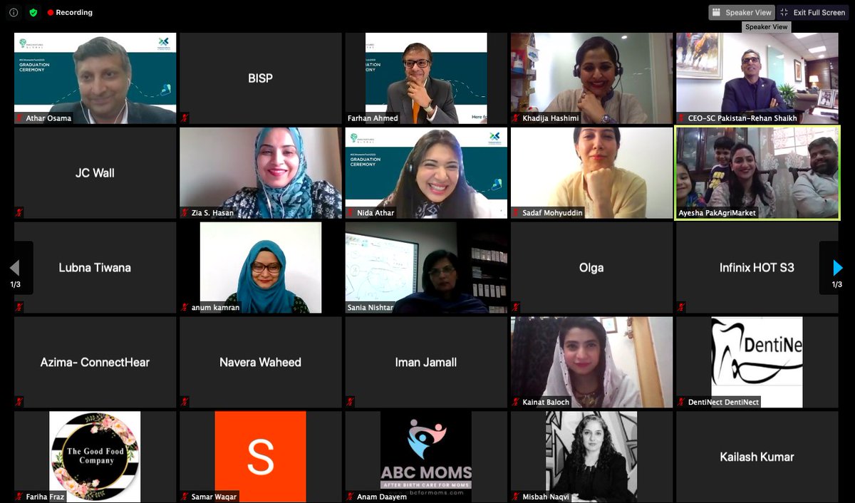 I want to thank #SCBPakistan for inviting me to keynote the closing event of #WomenInTech program celebrating aspiring women entrepreneurs. The 50% & plus benefits for women are squarely embedded in @Ehsaas_PK agenda with a focus on leaving no one behind.
#Ehsaas #SDG5 https://t.co/mtSj7PIGNb