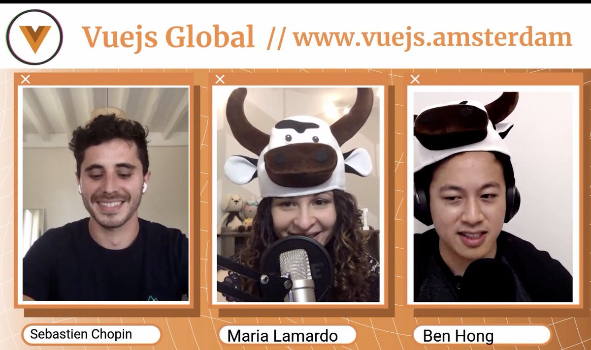 _ackzell's tweet image. How many cows do you need to MC a Vue conference?

#VueJSGlobal