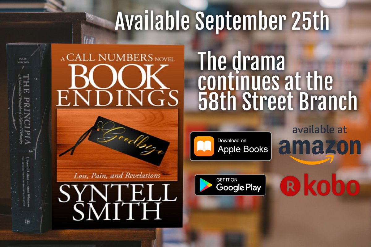 SyntellSmith's tweet image. ONE WEEK! Next week, book 2 in stores online, paperback &amp;amp; ebook! 

Book 1 came out June 19th, 2019, my 10th Wedding Anniversary...now Book 2 is coming out on my 45th Birthday weekend (Libra Season!)

#Libraryfiction #librarylife #librarytwitter #NYPL