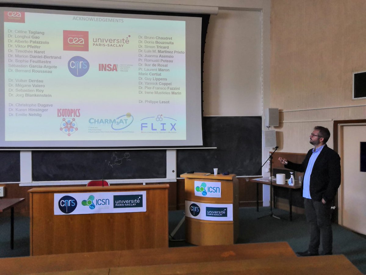 FLIX Project (@flix_project) on Twitter photo On September 17, 2020, Gregory Pieters was talking about Flix project at the Conference about Nanocatalysis for Hydrogen Isotope Exchange that was held at Paris-Saclay University (<a href="/ICSN_lab/">icsn_upr2301</a>).
#IsotopicLabelling #nanocatalysis On September 17, 2020, Gregory Pieters was talking about Flix project at the Conference about Nanocatalysis for Hydrogen Isotope Exchange that was held at Paris-Saclay University (<a href="/ICSN_lab/">icsn_upr2301</a>).
#IsotopicLabelling #nanocatalysis