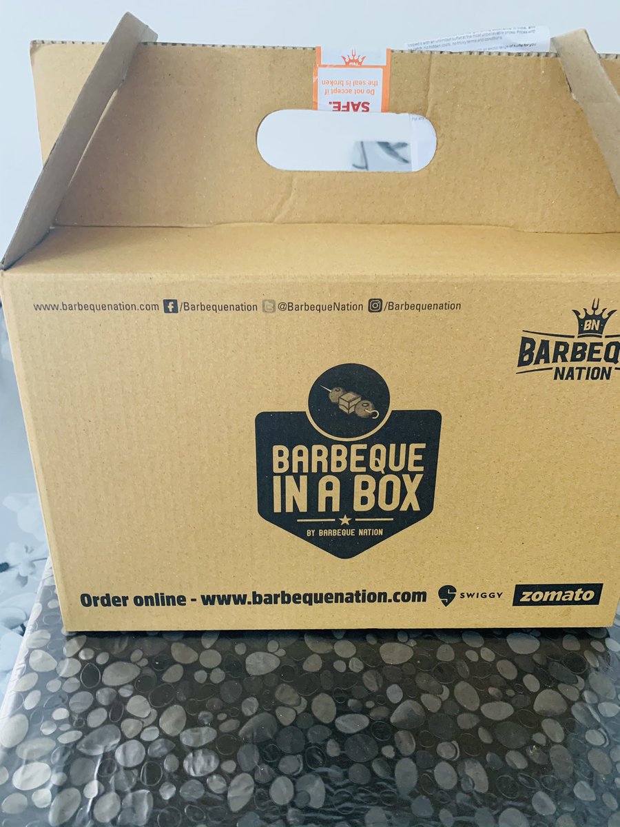 iamjyotisinghal's tweet photo. Barbeque Nation Thanks for yummy food and awesome packing. The best part is that the package is up-cycled as Book shelve for my little ones ❤️ ♻️ @BarbequeNation https://t.co/C9Vr5z7i41