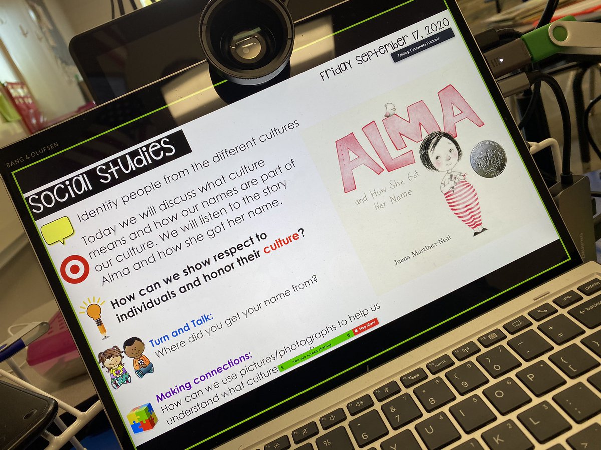Cass_Francois's tweet photo. Day 2 of our discussion on culture & how our names are a part of us. We listened to one of my favorite stories & Ss will get to share the story of their name on @Flipgrid later #pandemicteacherdiaries #confessionsofafirstgradeteacher
#digitallearning #proinclusion @CannellaElem https://t.co/G8Ocvuiwu1