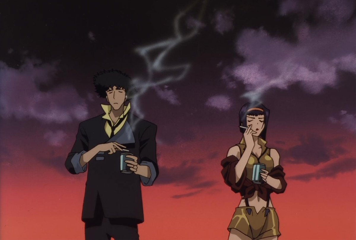 17.  #CowboyBebop: The freewheeling swagger of this space epic hides a melancholy heart. Not to mention the greatest opening titles in the history of television:  http://bit.ly/33IEuXx 