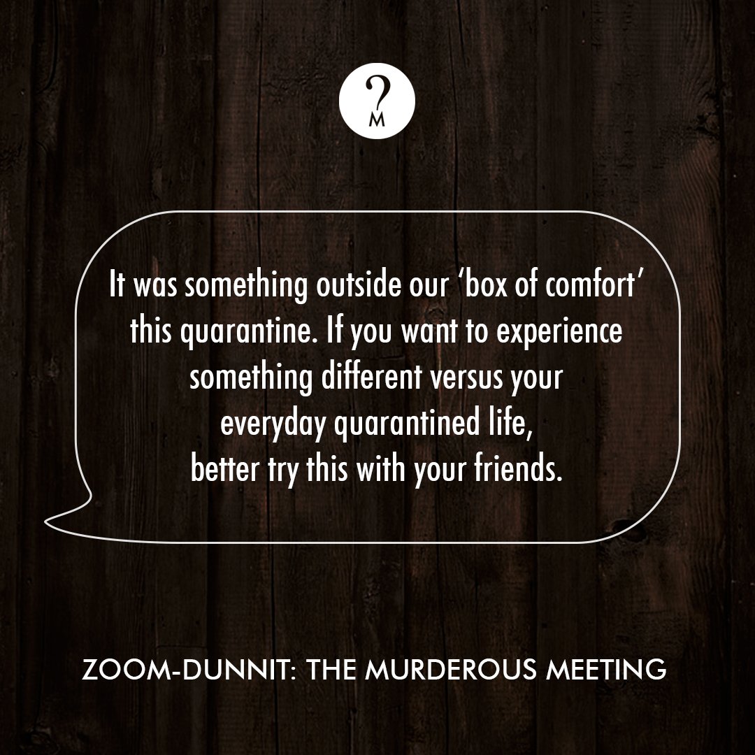 Thank you for the wonderful words, Mystery Lovers 🖤

Jump out of your comfort zone with Mystery Manila! Don't miss out on a fun-filled experience!